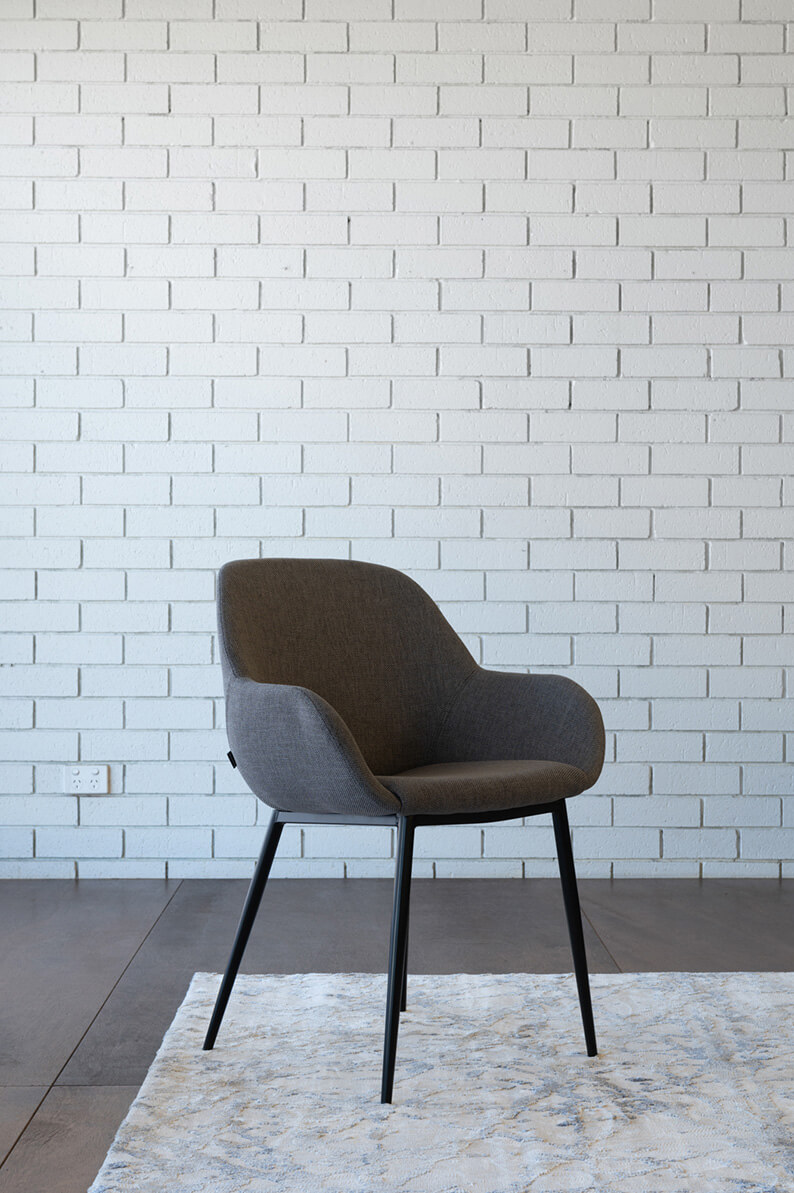 Konna Dining Chair Dark Grey