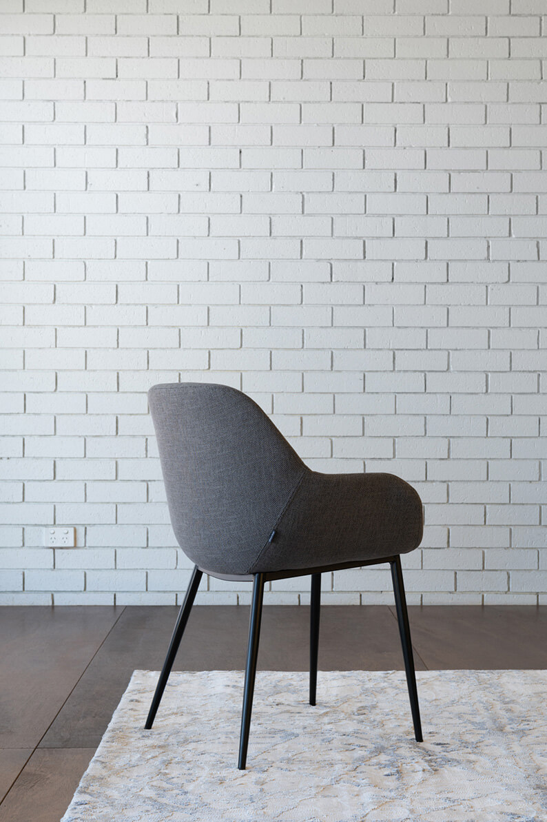 Konna Dining Chair Dark Grey