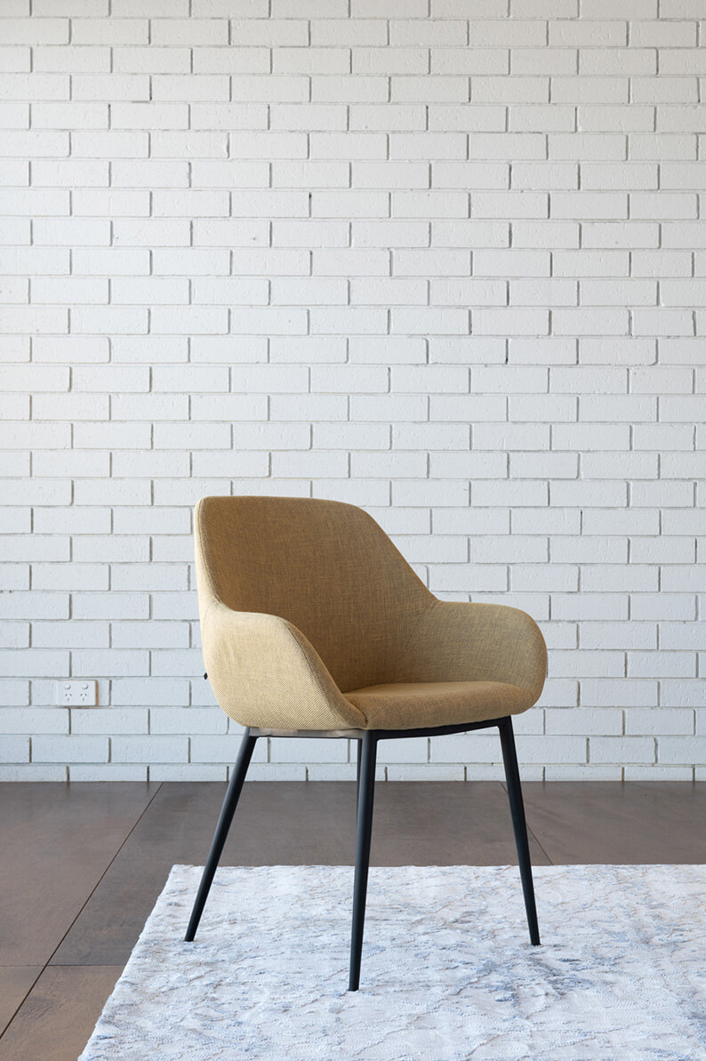 Konna Dining Chairs Mustard