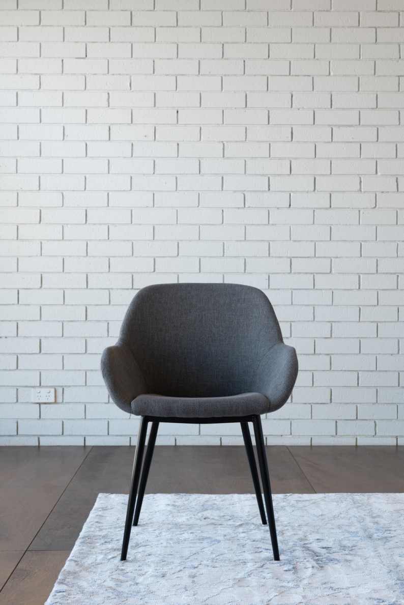 Konna Dining Chair Dark Grey