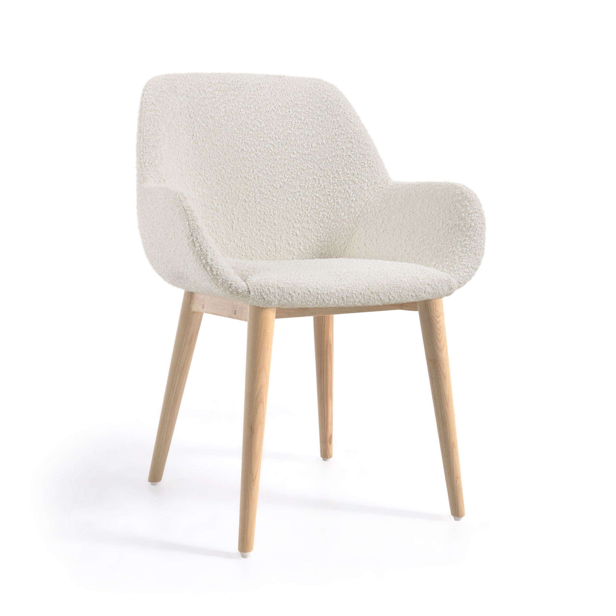 Konna Dining Chair White Boucle