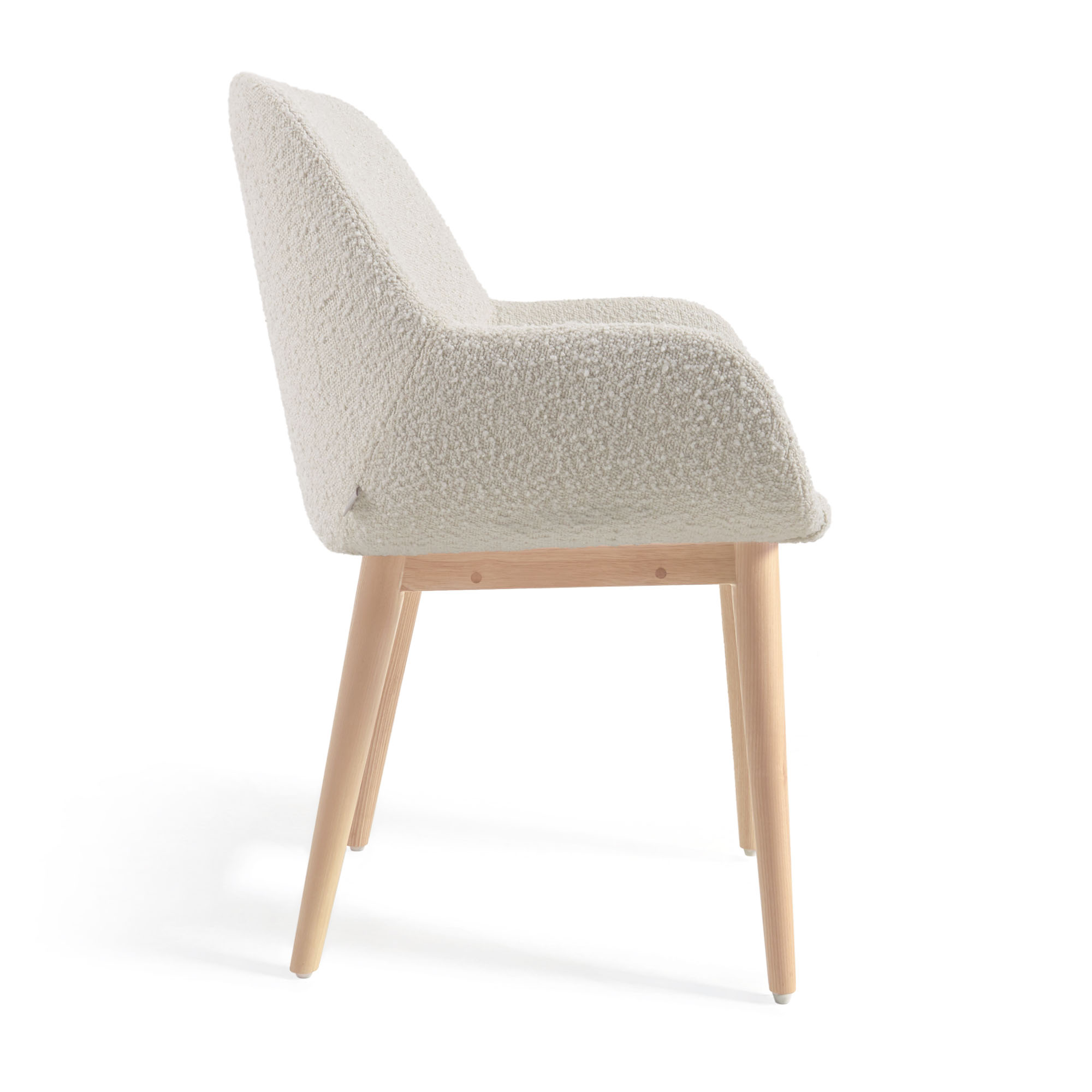 Konna Dining Chair White Boucle