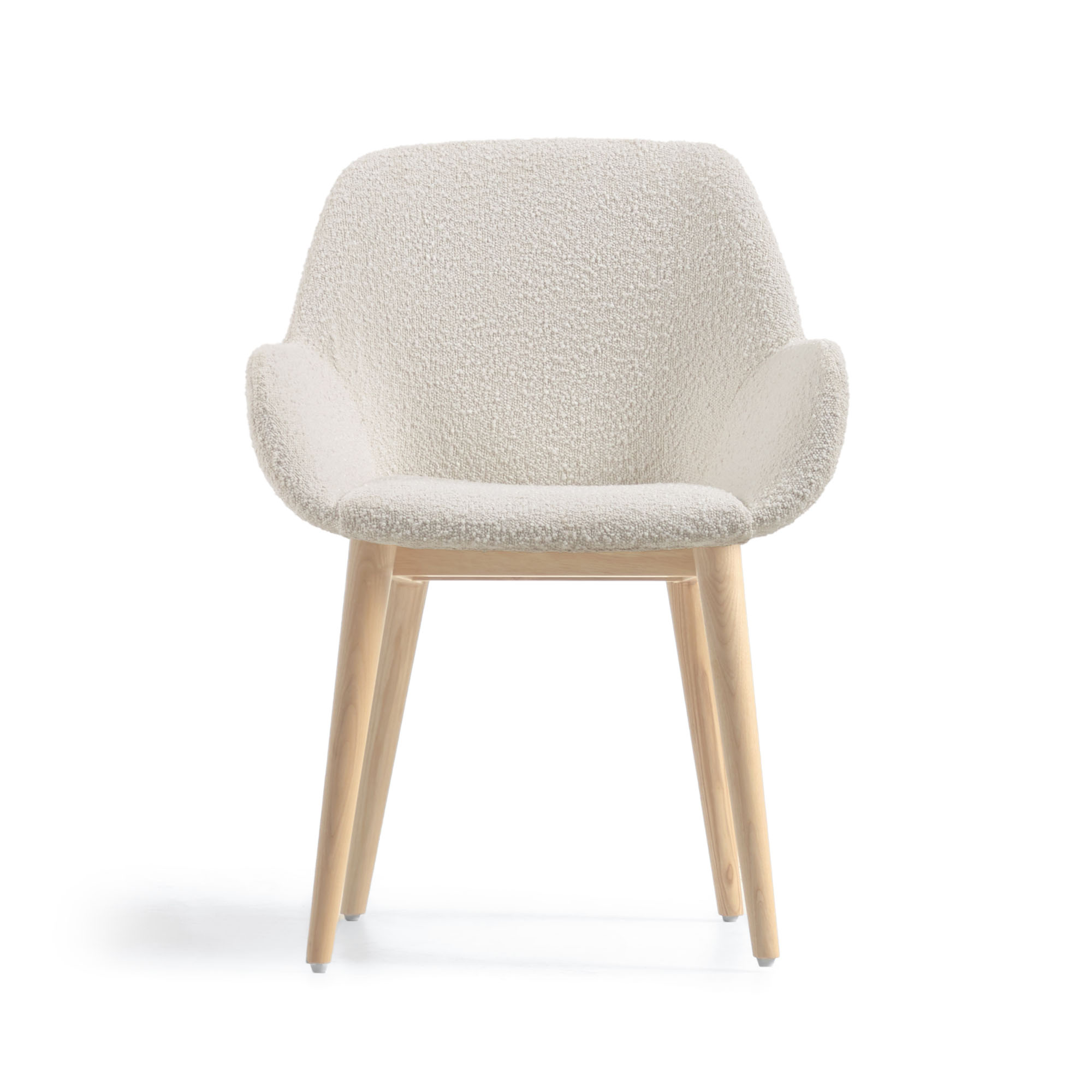 Konna Dining Chair White Boucle