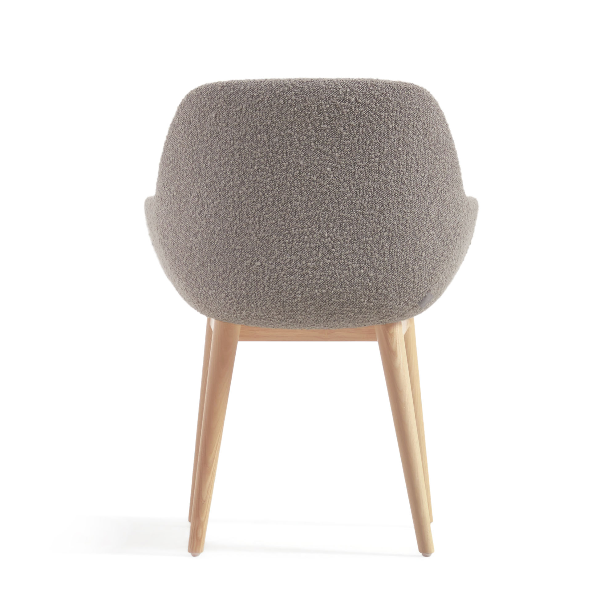 Konna Dining Chair Light Grey Boucle