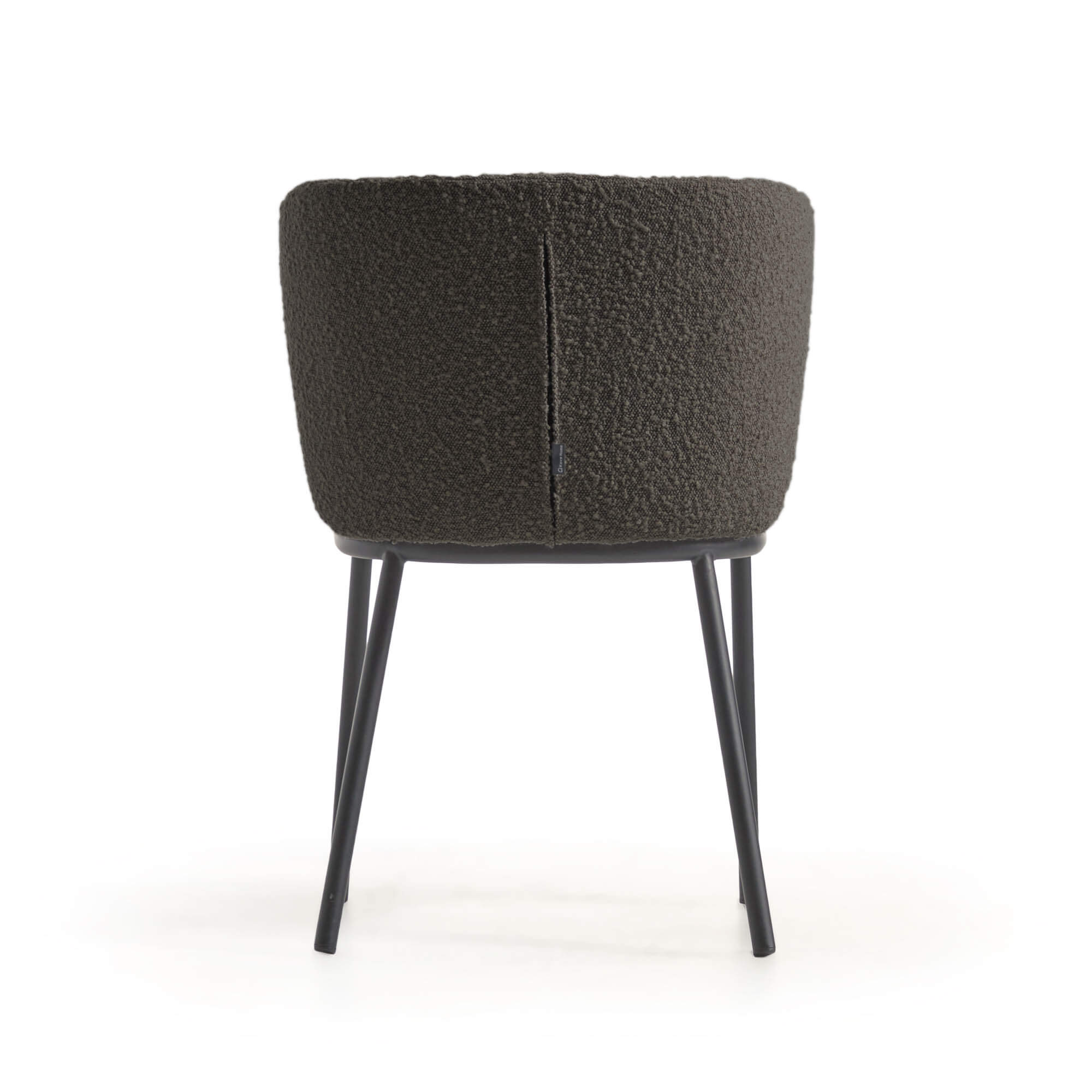 Ciselia Dining Chair Black Boucle