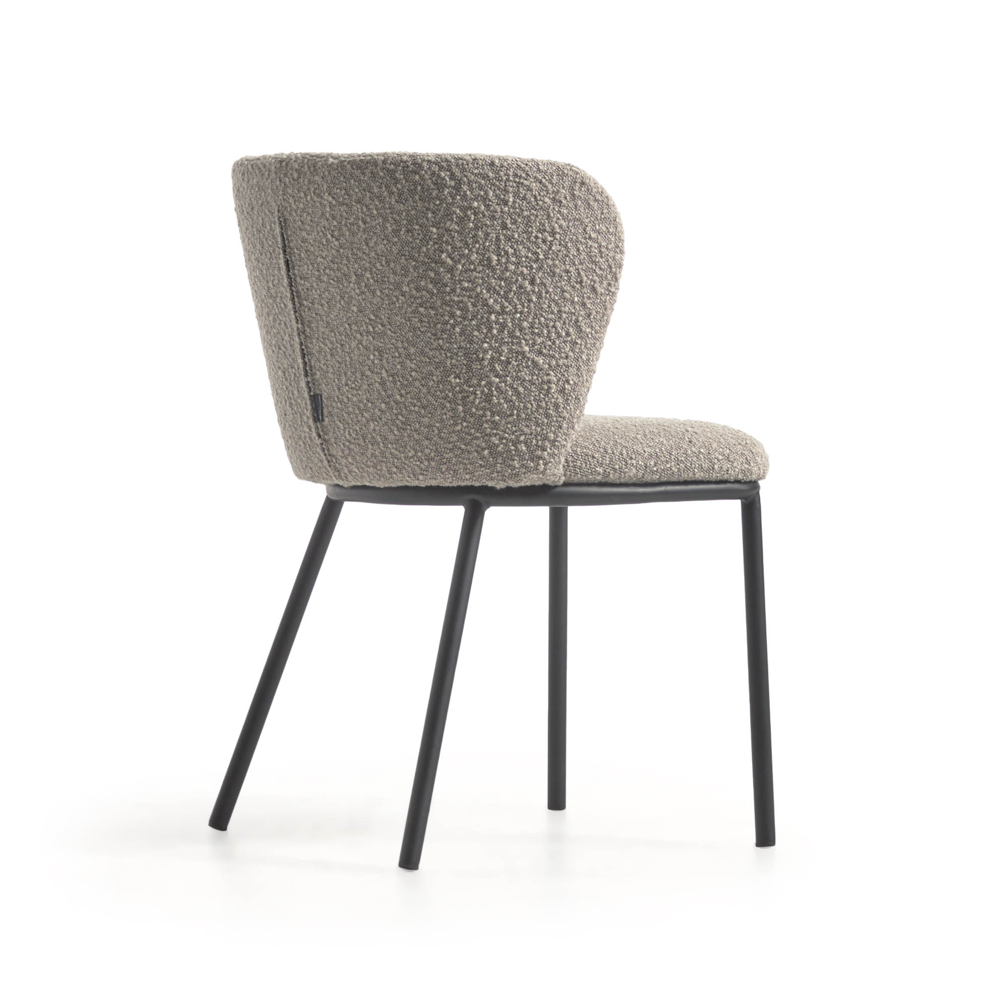 Ciselia Dining Chair Grey Boucle