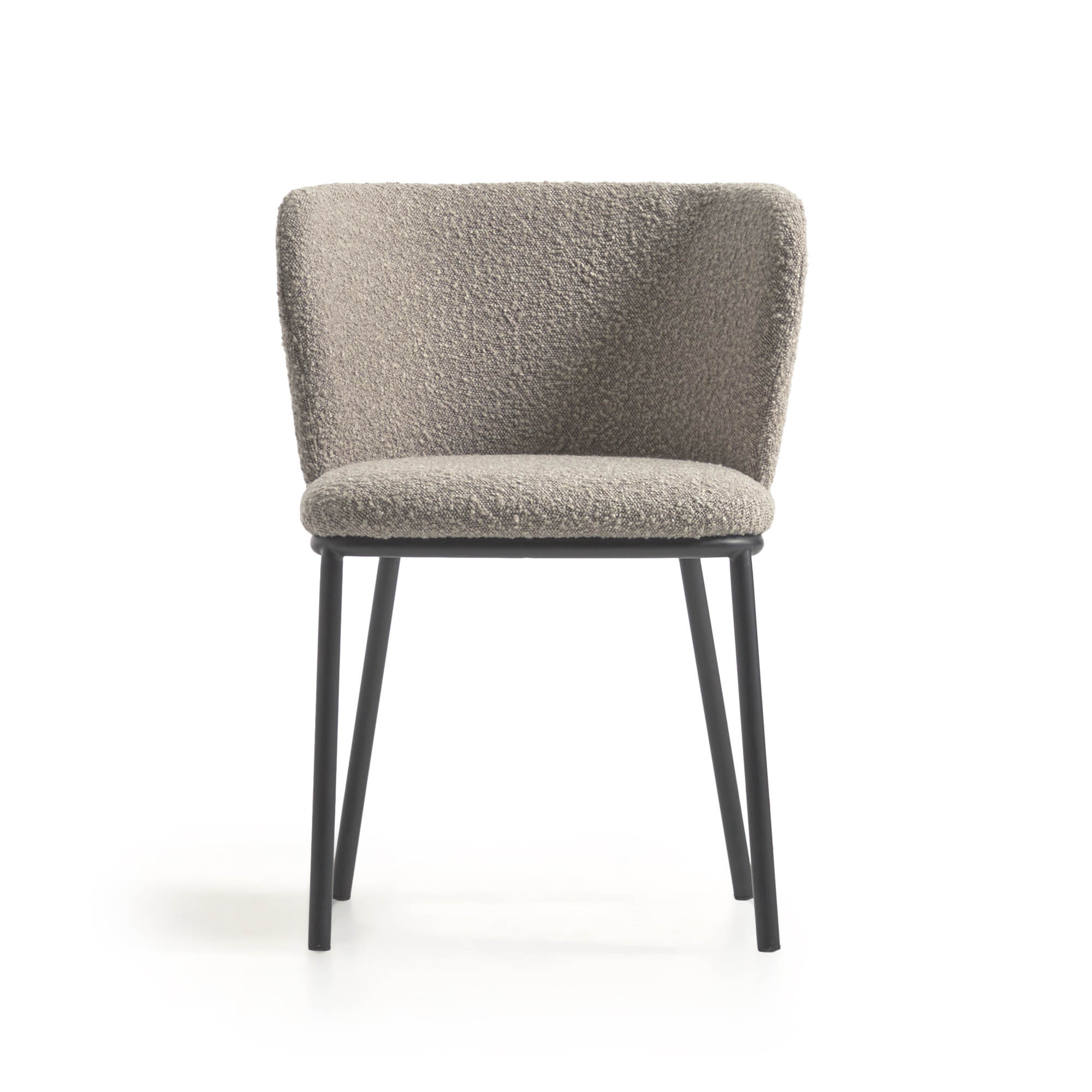 Ciselia Dining Chair Grey Boucle