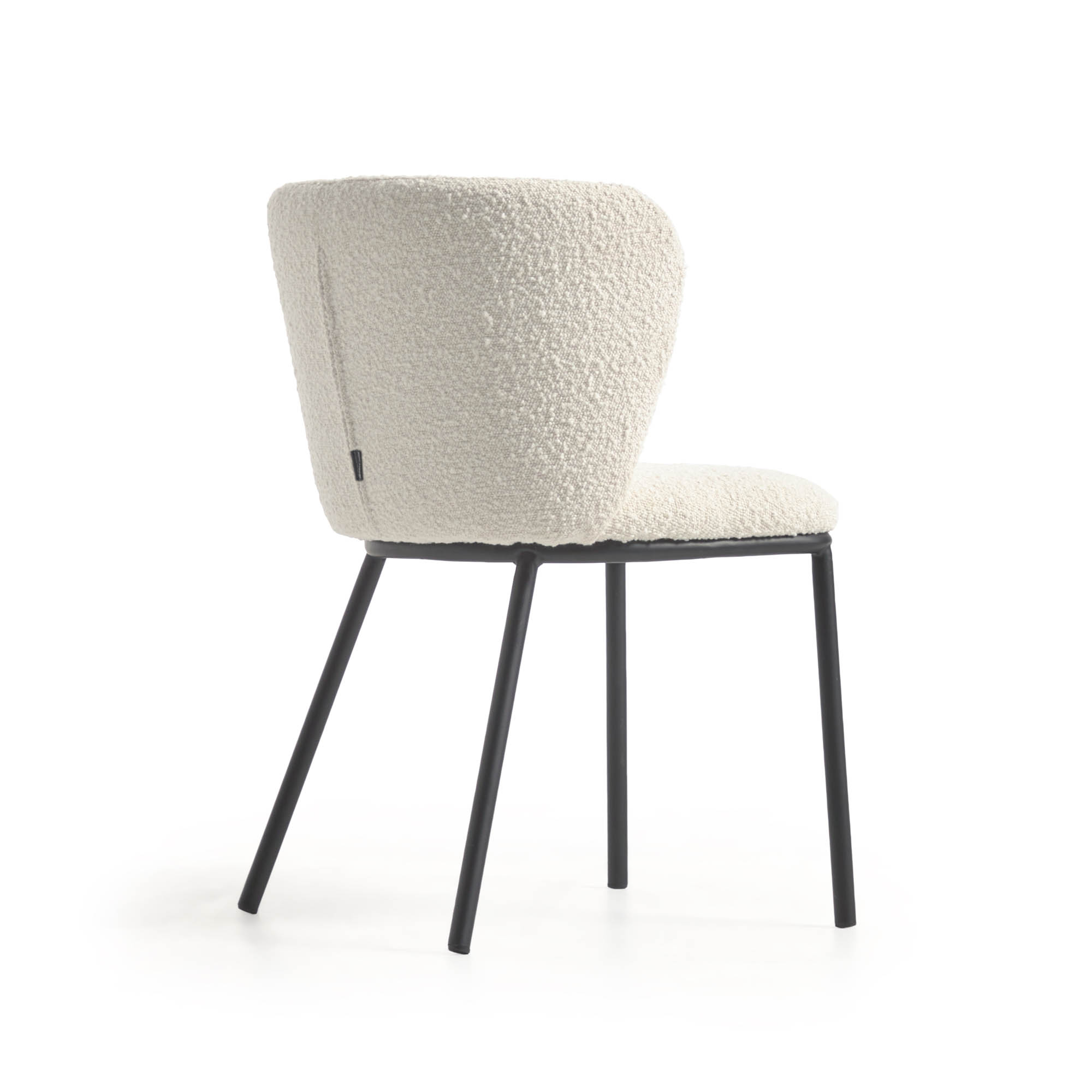 Ciselia Dining Chair White Boucle