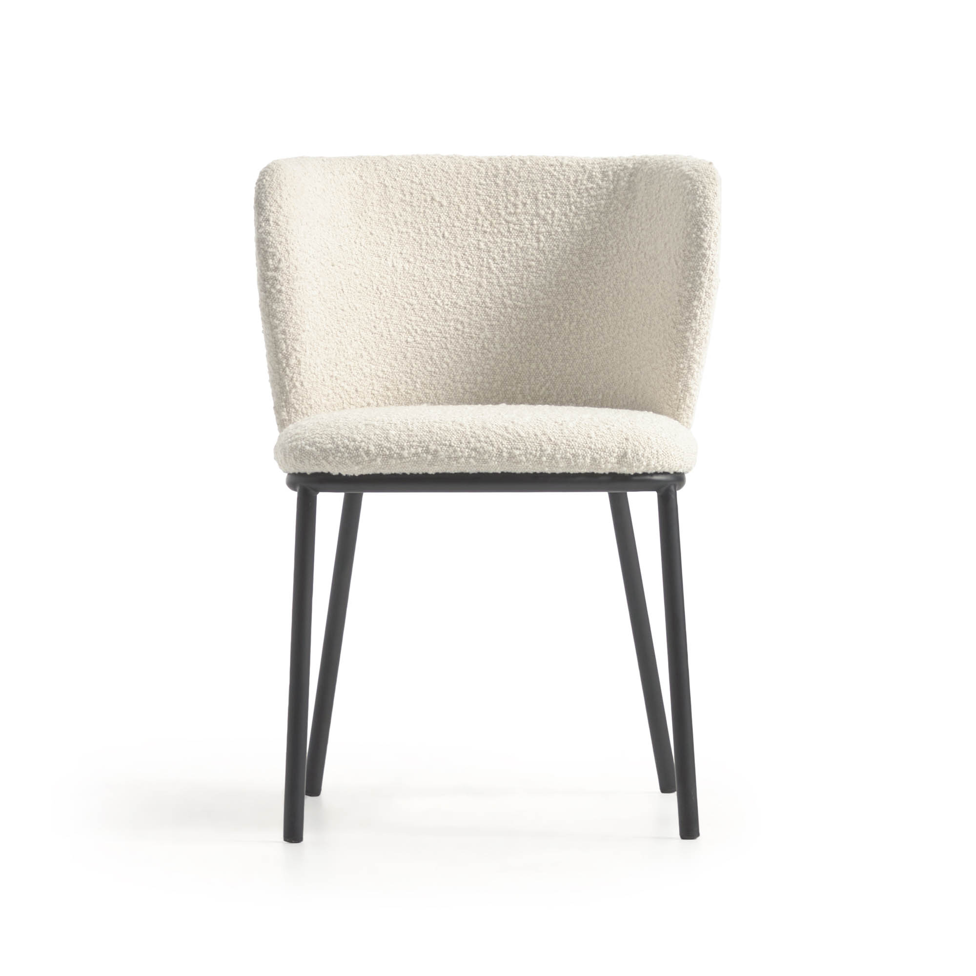 Ciselia Dining Chair White Boucle