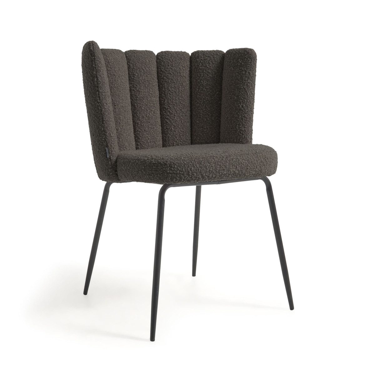 Aniela Dining Chair Black Boucle