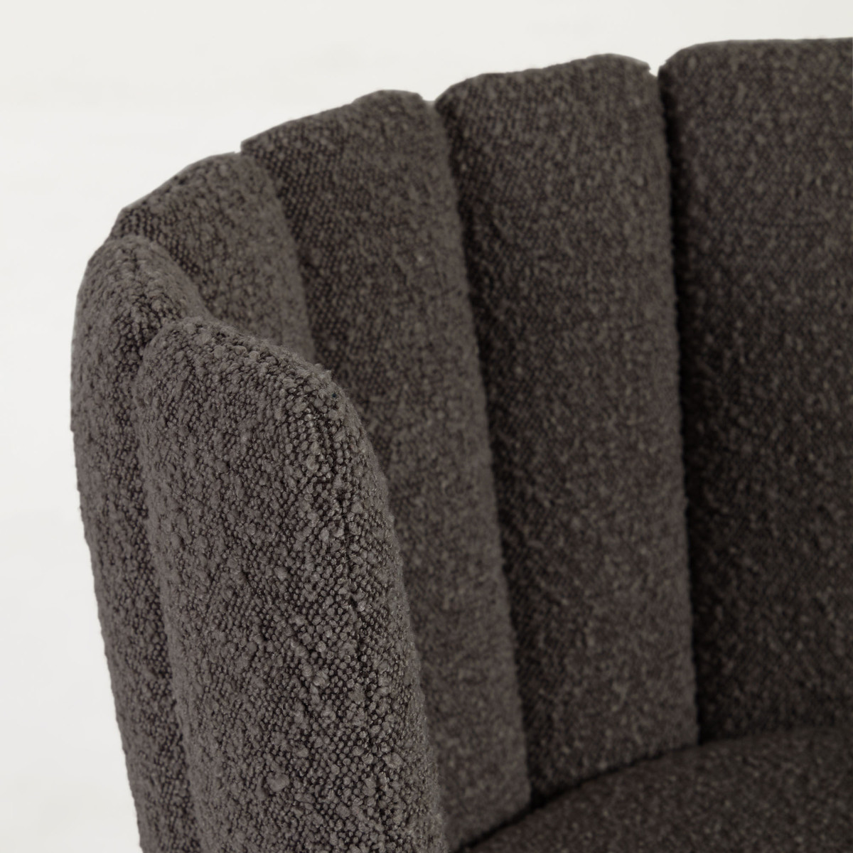 Aniela Dining Chair Black Boucle