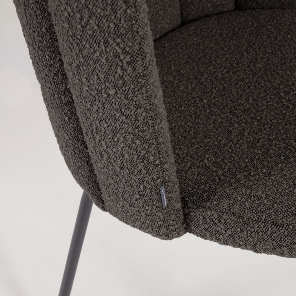 Aniela Dining Chair Black Boucle