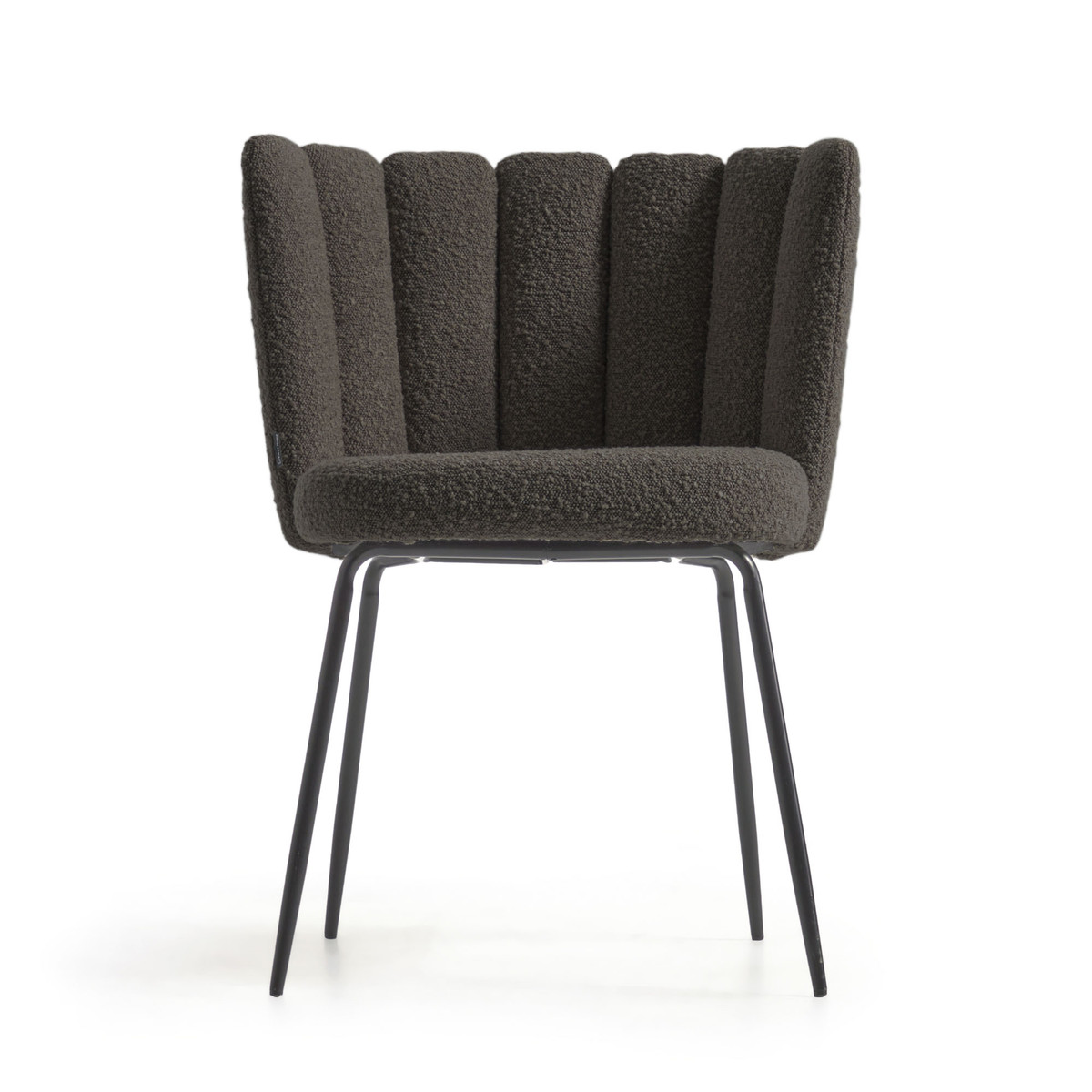 Aniela Dining Chair Black Boucle