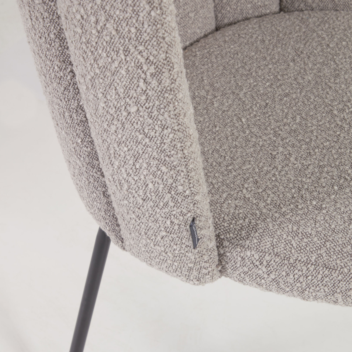 Aniela Dining Chair Grey Boucle