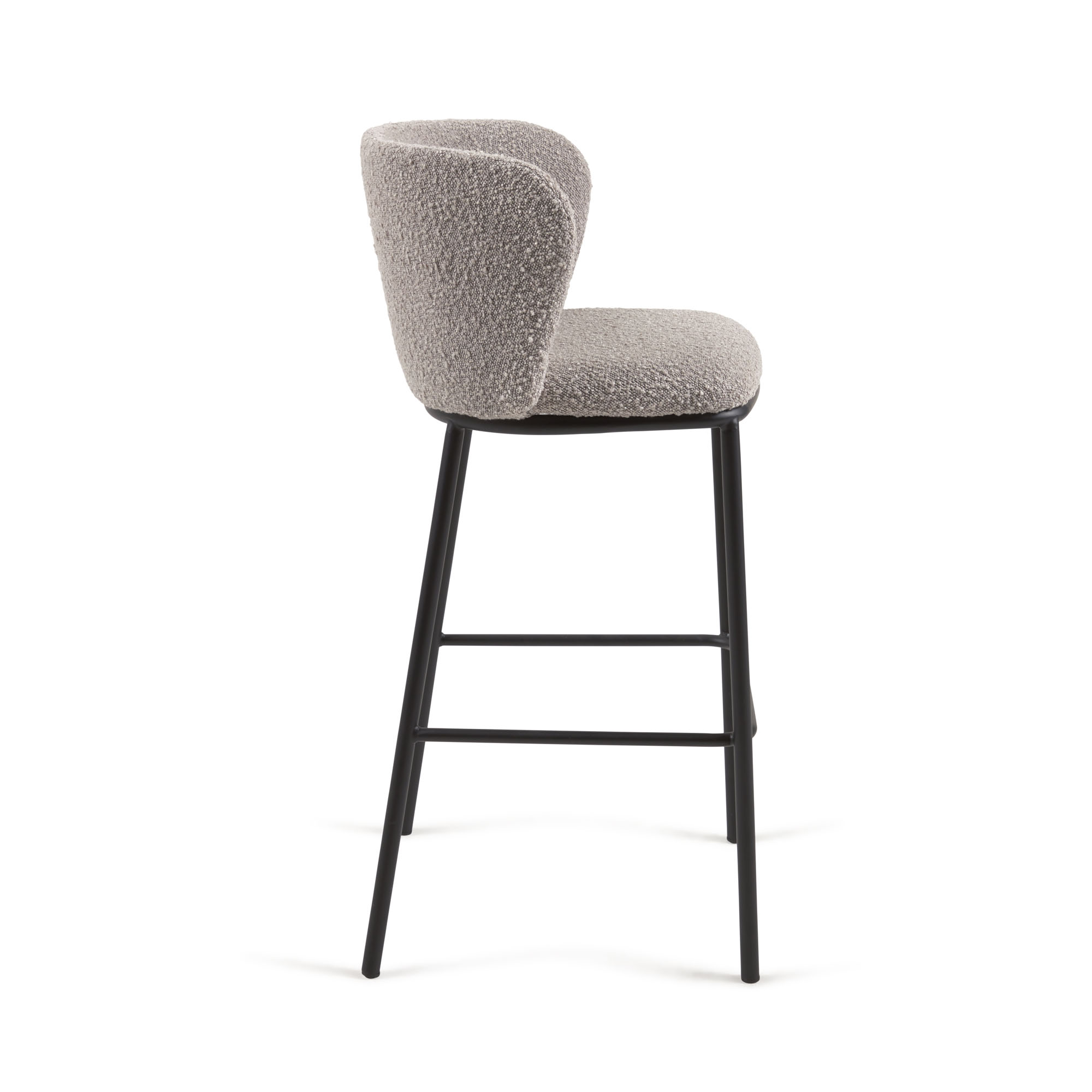 Ciselia Barstool Grey Boucle