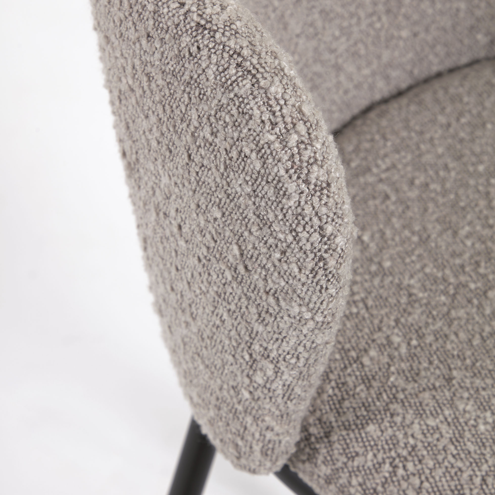 Ciselia Barstool Grey Boucle