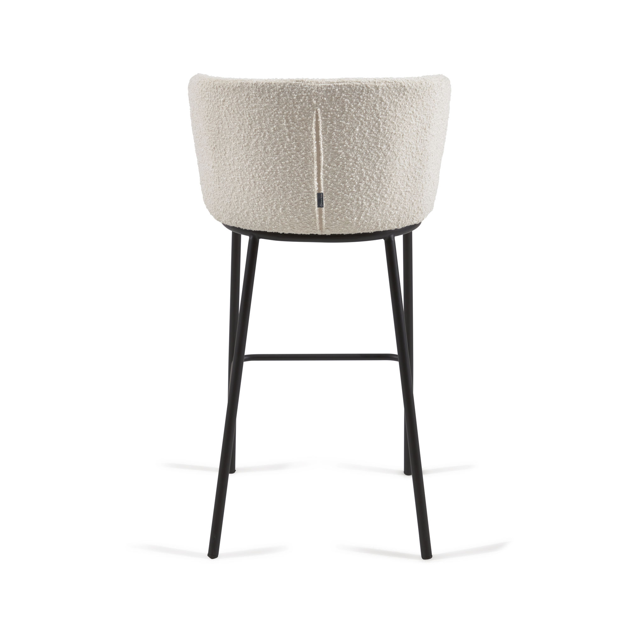 Ciselia Barstool White Boucle