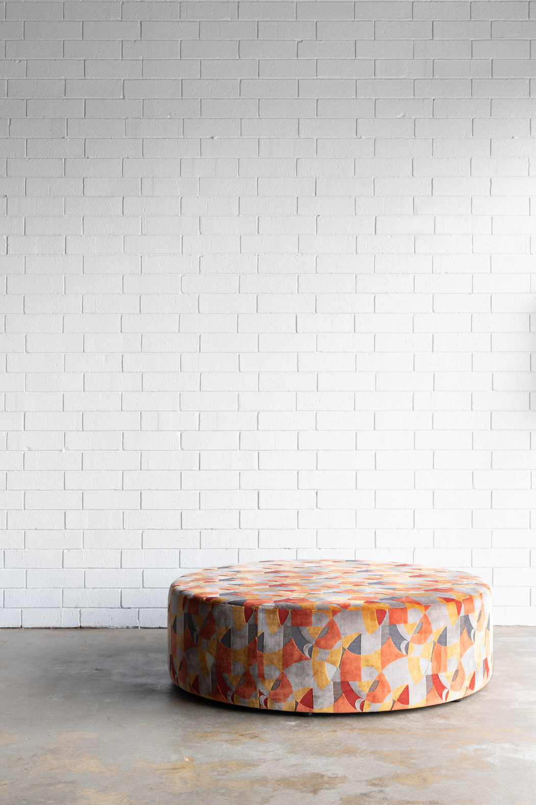 Custom Round Ottoman