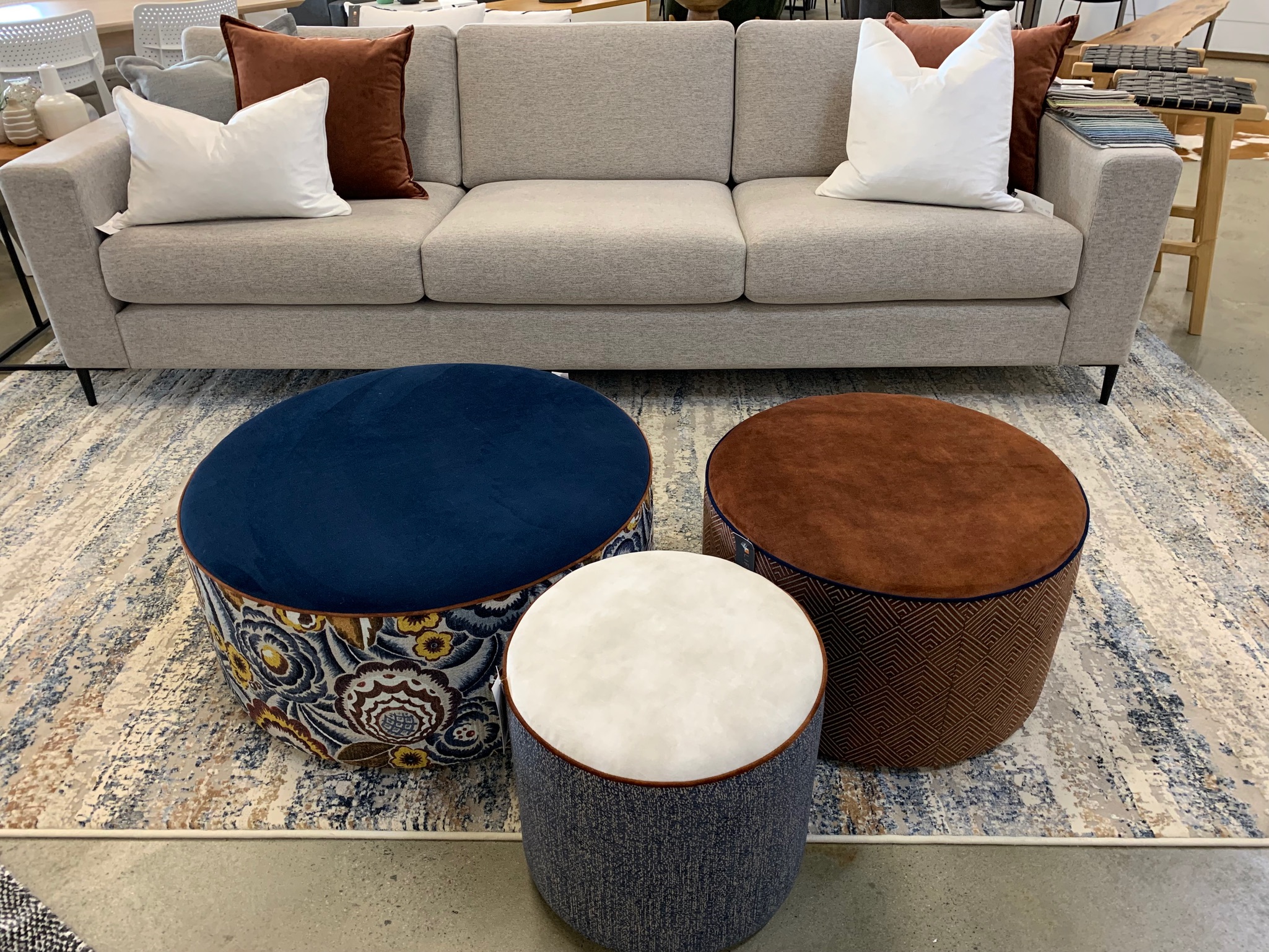 Round Ottomans