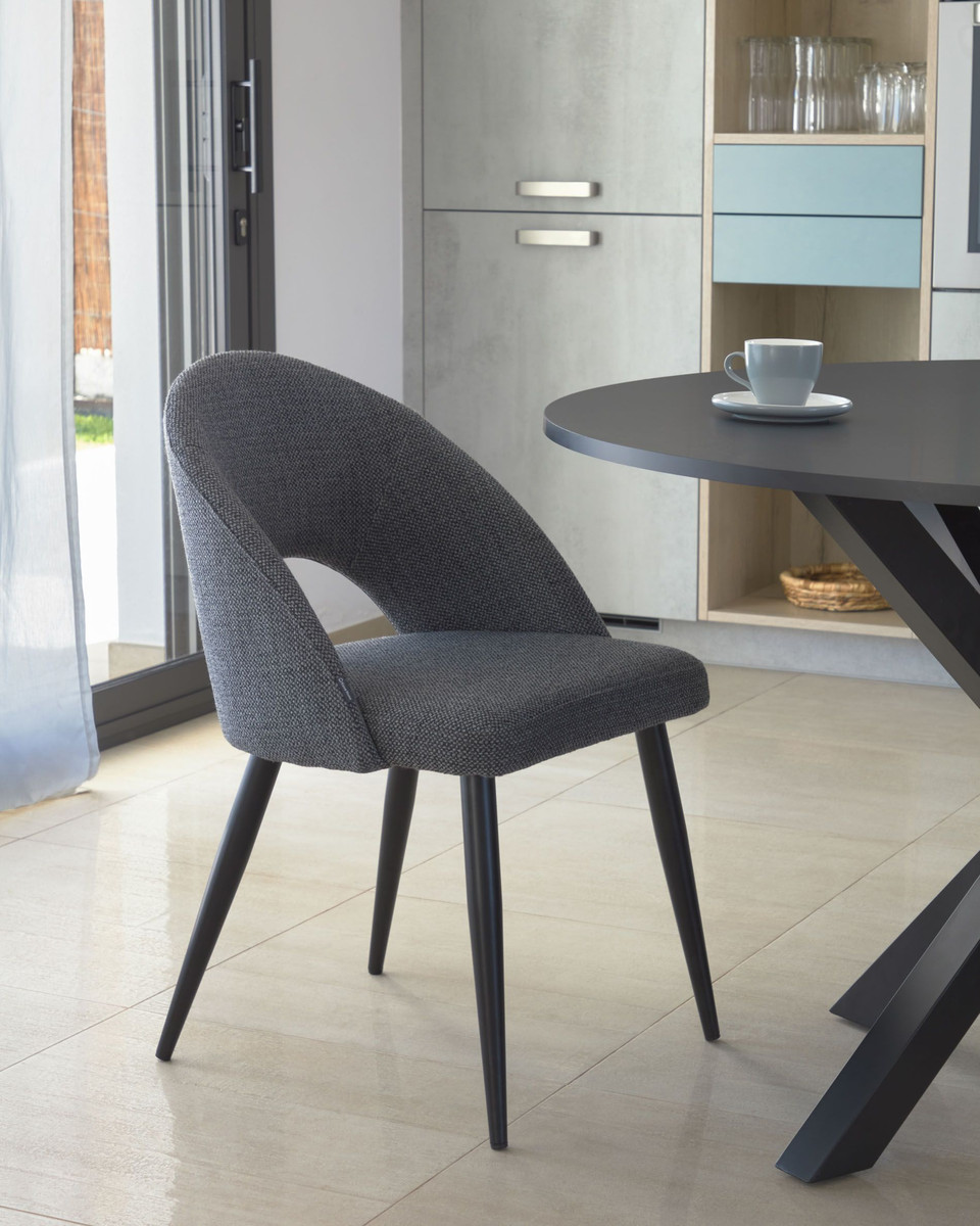 Mael Dining Chair Dark Grey