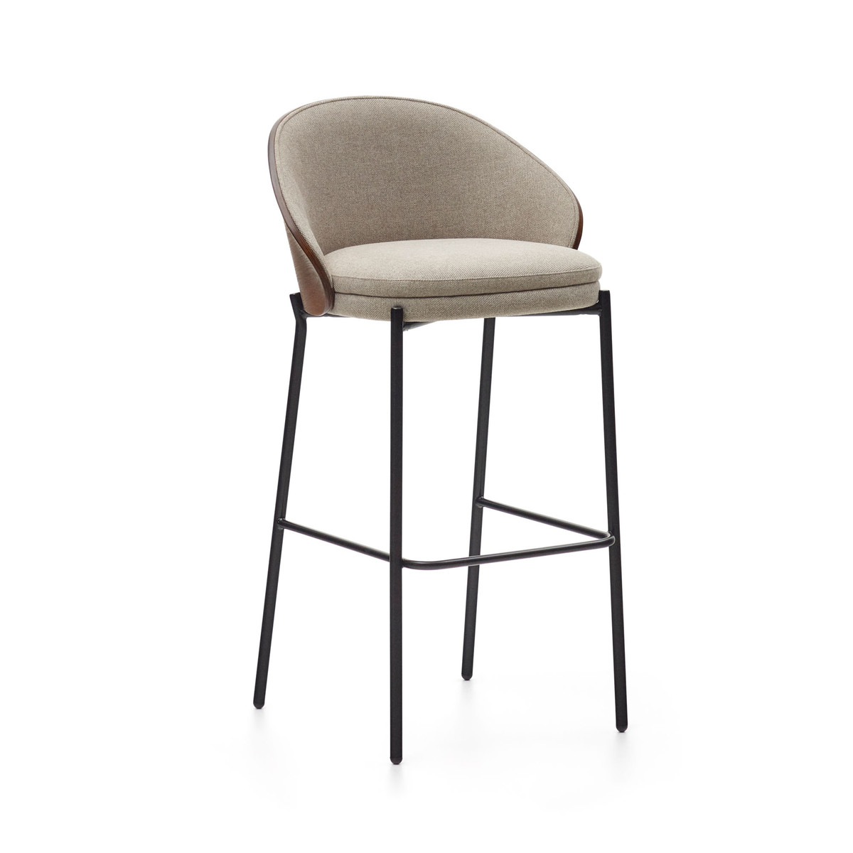 Eamy Light Brown Barstool