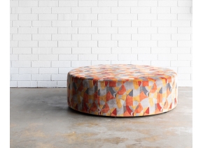 Custom Round Ottoman Custom Round Ottoman