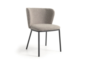 Ciselia Dining Chair Grey Boucle Ciselia Dining Chair Grey Boucle