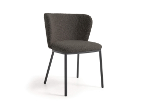 Ciselia Dining Chair Black Boucle Ciselia Dining Chair Black Boucle