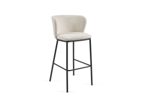 Ciselia Barstool White Boucle Ciselia Barstool White Boucle