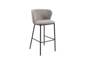 Ciselia Barstool Grey Boucle Ciselia Barstool Grey Boucle